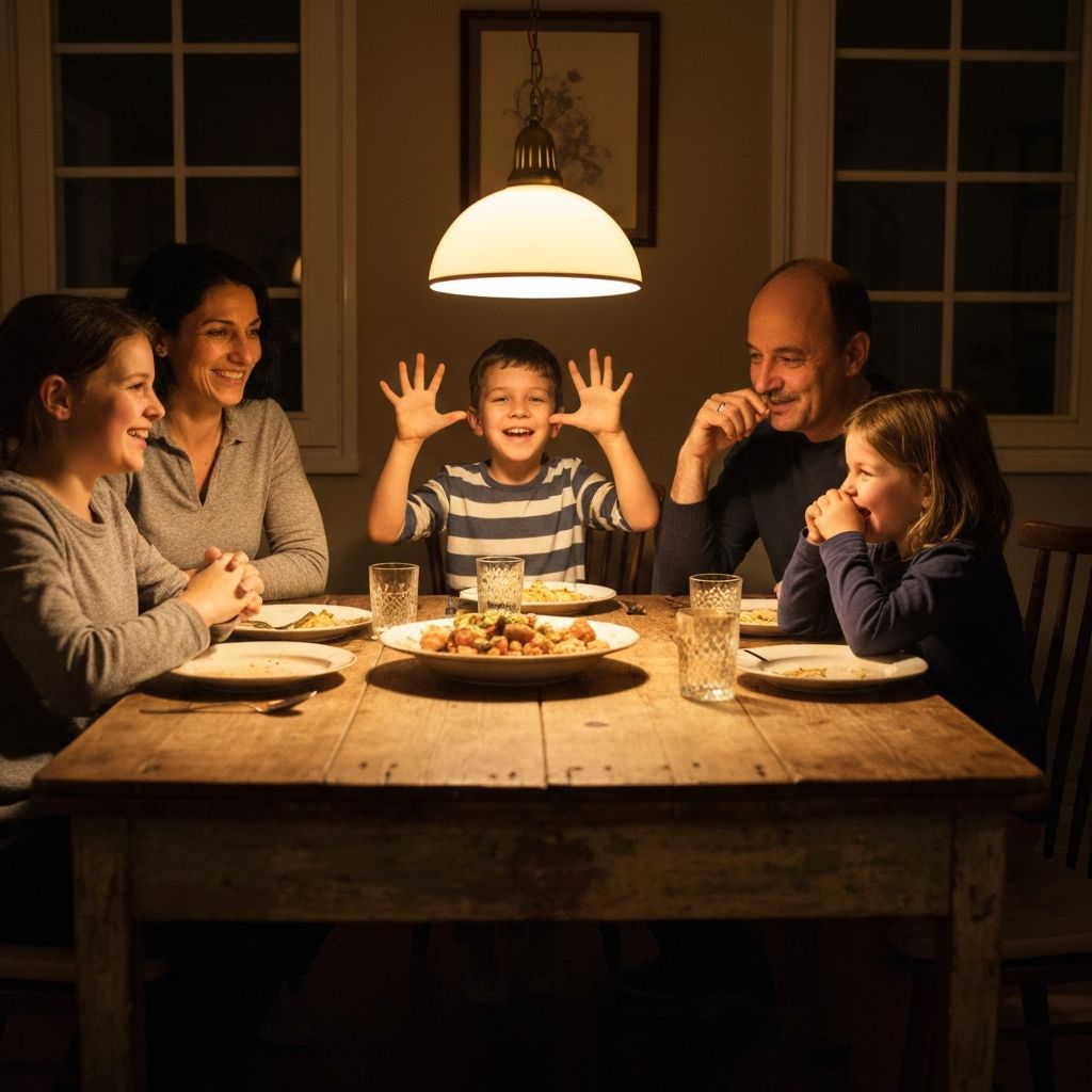 Gemeinsames Essen am Tisch
