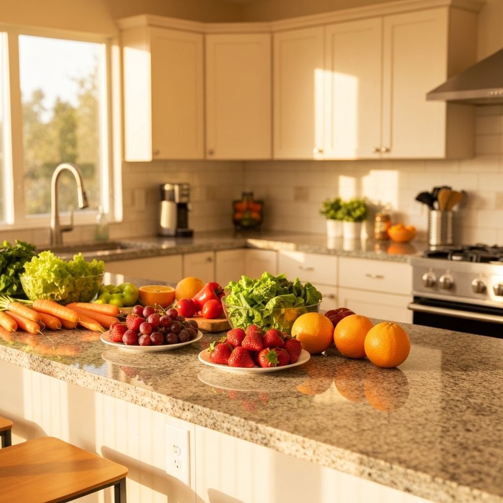 Alltägliche Szene mit ausgewogener Lebensweise